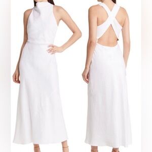 reformation Casette Linen Dress